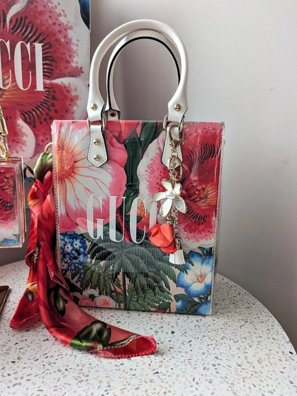 Upcycled Floral Handbag Gift Set
